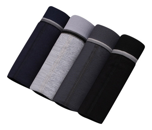 Pack De 4 Calzoncillos Bóxer De Algodón Para Hombre, Suave