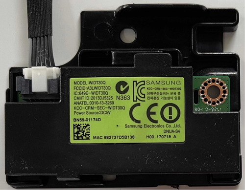 Imagen 2 de 2 de Widt30q Botonera Y Accesorios Samsung Un49j5200af Un49j5200