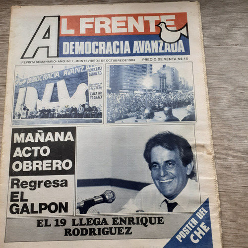 Semanario Al Frente Nº1 - Democracia Avanzada-frente Amplio