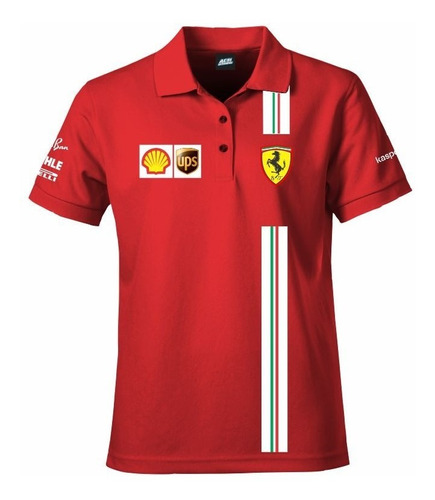 Chomba Estampada F1 Ferrari 2021 Leclerc Sainz Xxxl