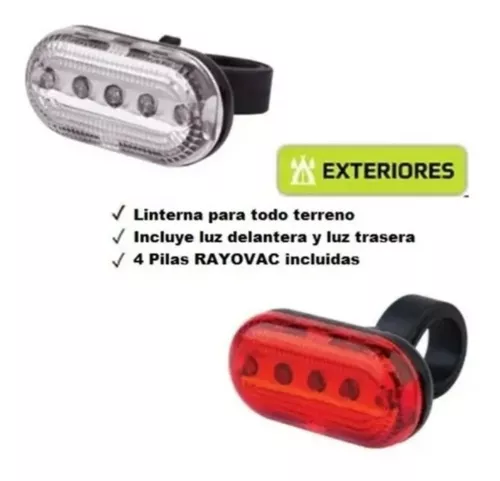 Luces De Bicicleta Rayovac Delantera Trasera Combo Pack