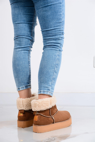 Botas Calentitas Invierno Pantubotas Mujer Peluche Botitas