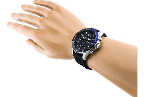 2025 Relógio Tommy Hilfiger Masculino Preto 1791724