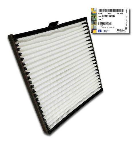Imagen 1 de 5 de Filtro Aire Acondicionado Aveo Lt 2012 2013 2014 Original