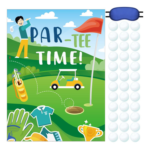 Cholemy 38 Piezas Juegos De Fiesta De Golf Par Tee Time Pin 