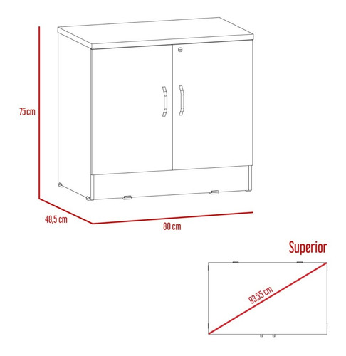 Imagen 6 de 7 de Archivador 3c + Cajonera 2p Home Office