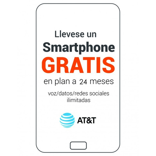 Plan Complete Con Smartphone Gratis At&t (24 Meses)