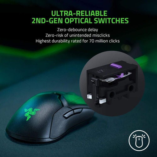 Imagen 5 de 7 de Mouse De Juego Inalámbrico Razer Viper Ultimate + Dock Carga