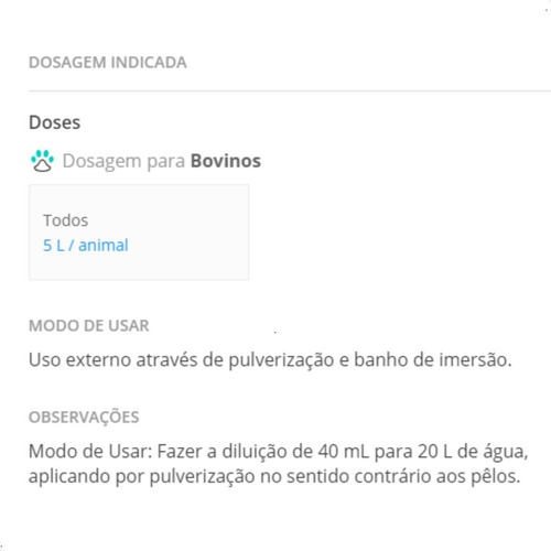 Biotox Carrapaticida Pulverização E Banho 250ml