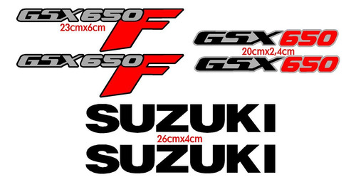 Par Adesivo Suzuki Gsx 650f Gsx650f Gsx650 Gsx 650 Carenagem