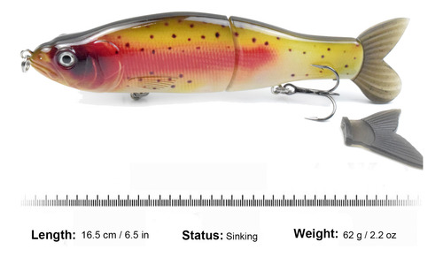 Bait Glide Sinking Oz Lifelike Fishing 3d Body Fishing.. 5