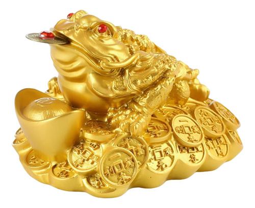 2 Resina Feng Shui Dinero Rana Regalos De Dorado