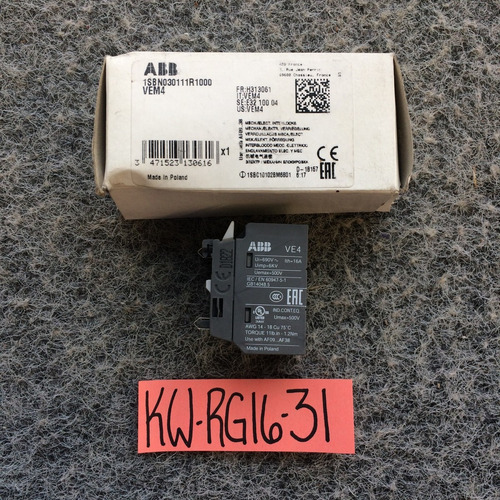 Abb Locking 1sbn030111r1000 Vem4 Mech/electric Locki Ccr