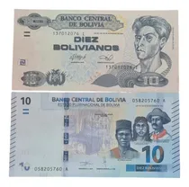 Comprar Billetes Coleccionables De Bolivia 10 Bolivianos 2007 ,2018