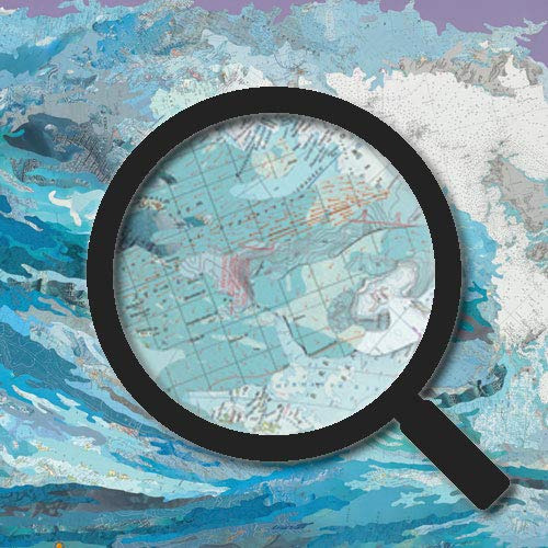 Rompecabezas Matthew Cusick - Map Art La Ola Heye 2000 Pzs