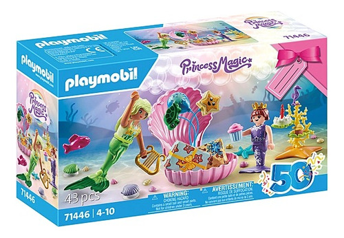 Juego Playmobil Princess Magic Cumpleaños De Sirenas 43 Pzs