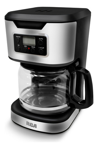 Cafetera Digital Programable 12 Tazas Acero Inox Rca