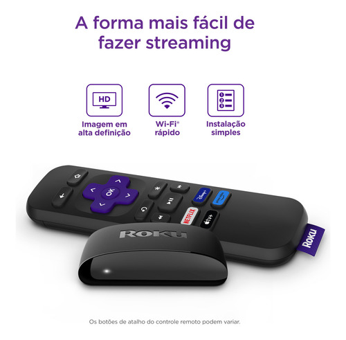 Roku Express | Dispositivo De Streaming Para Tv Hd/full Hd C Preto Padrão