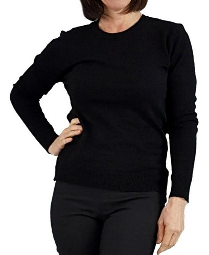 Sweater Mujer Basico Pullover Lanilla Bremer