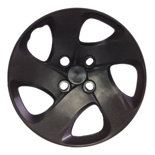Imagem 3 de 3 de 4 Calota Centro Roda De Ferro Fiat Mobi Aro 14 2017/20 Prata