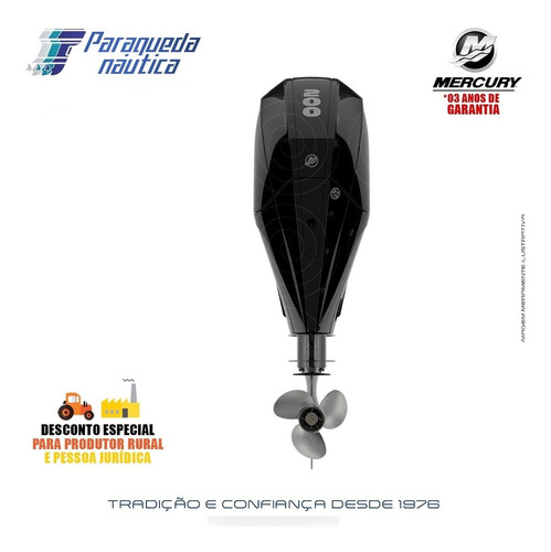 Imagem 3 de 10 de Motor De Popa Mercury 4 Tempos 200hp Cxl Efi V6 Dts Preto