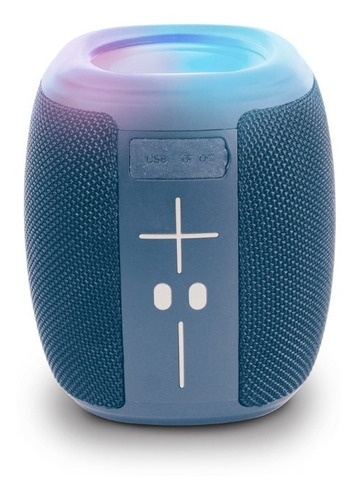 Misik - Bocina Bluetooth Portatil - Luz Led - Usb, Sd Y Fm Color Azul