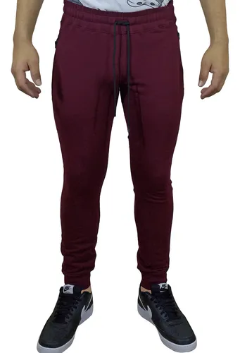 Jogger Algod n Para Hombre Guinda Cuotas sin inter s