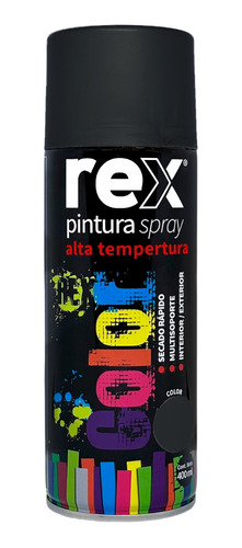 Spray Alta Temperatura Rex 400ml Varios Colores