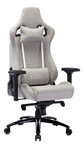 Cadeira de escritório CLANM CL-CK006 gamer ergonômica  cinza com estofado de tecido