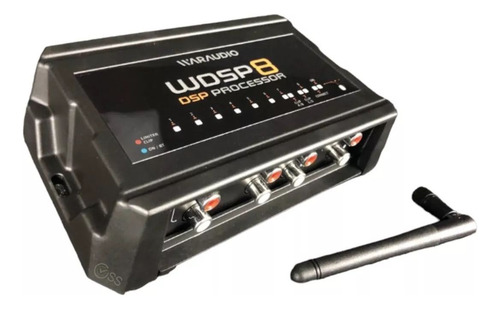 Amplificador Para Carro/camioneta Waraudio Dsp Wdsp8 Con 8 Canales Negro