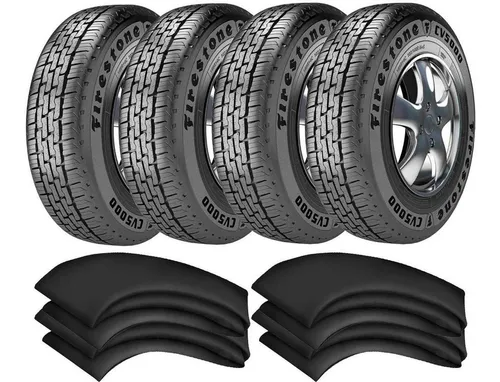 Kit 4 Pneus Kombi 185r14c 104/102r Radial Cv5000 Firestone
