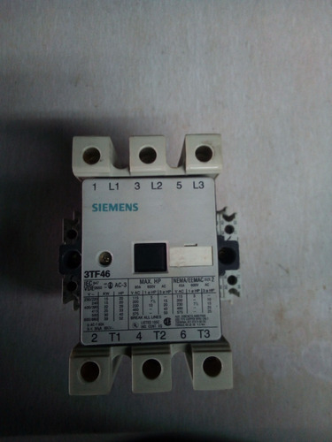Contactor Siemens De 20 Hp Bobina En 220/240vac