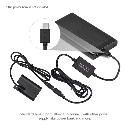 Adaptador De Alimentação Canon Lp-e6n Pd Replacement Zx Zx