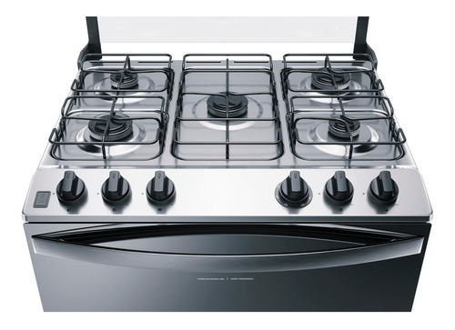 Imagem 2 de 2 de Fogão De Piso Brastemp Bfs5ncr A Gás/elétrico 5 Queimadores Inox 127v/220v Porta Com Visor 96l