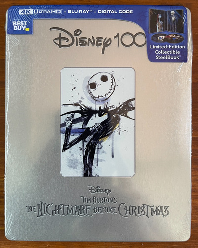 4k + Bluray Steelbook O Estranho Mundo De Jack - Disney 