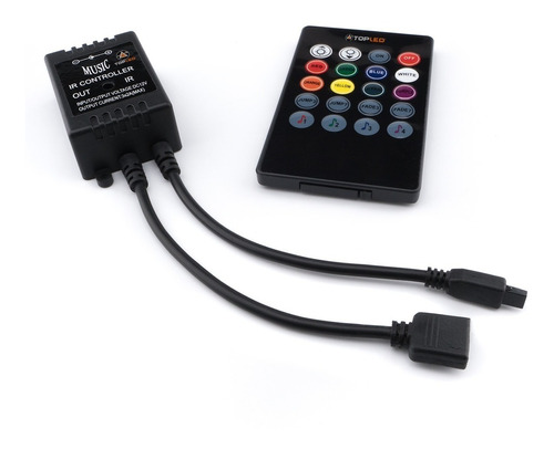 10 Controlador Rgb Audiorítmico Musical Para Tira Led @tl