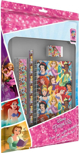 Libro - Disney Princess Fun Set With Notebook 