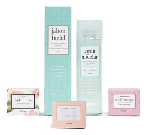 Pack Facial Completo, Agua Micelar, Jabon Facial, Crema Mini