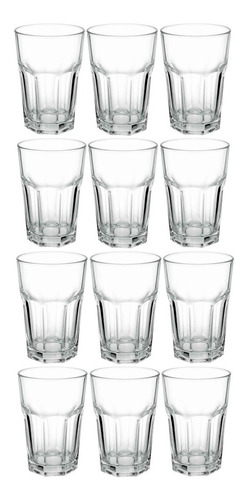 Vaso Bristol Agua Gaseosa Vidrio Nadir 410 Ml Set X12