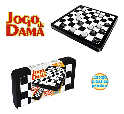 Jogo De Tabuleiro Damas - Lugo Brinquedos