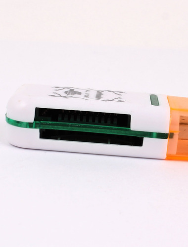 Qtqgoitem Blanco Naranja Multiuso 4 1 Ranura Usb Ms Tf Micro