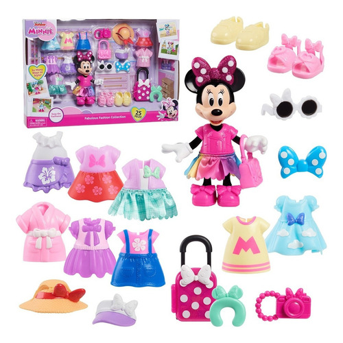 Juguete Set De Moda Minnie Muñeca Y Accesorios Disney