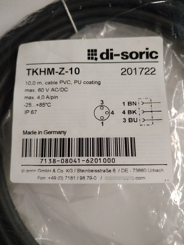 Tkhm-z-10 Cable De Conexión-di-soric