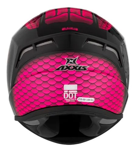 Casco Moto Mujer Axxis Draken Nahesa A8 Rosa Brillo Dafy