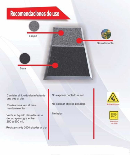 Tapete Desinfectante Zapatos Oficina Apartamento Empresa