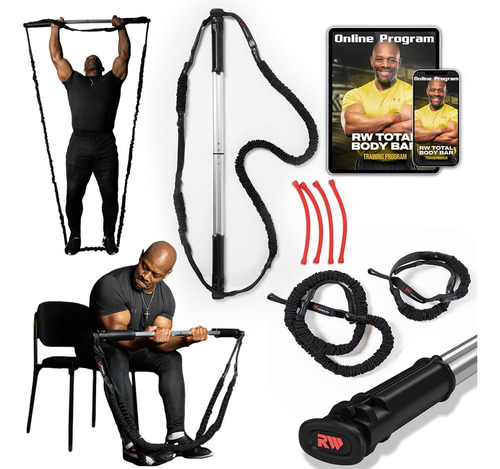 Rw Total Body Bar | Portable Workout Bar With Sliding Handle