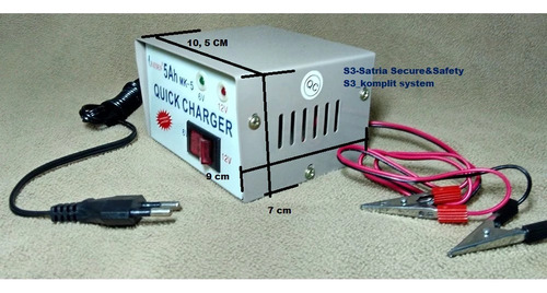 Cargador Bateria Moto Cuatri, 6v 12v De 5 Amp.
