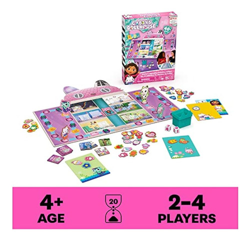 Juego De Mesa Gabbys Dollhouse Juguete Spin Master ;o