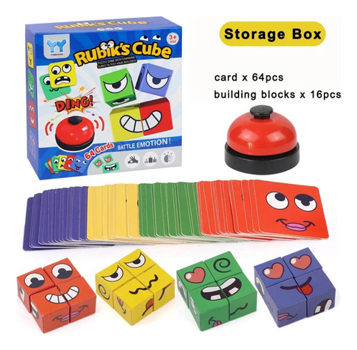 ~ Juego De Mesa Expression Puzzle Building Blocks