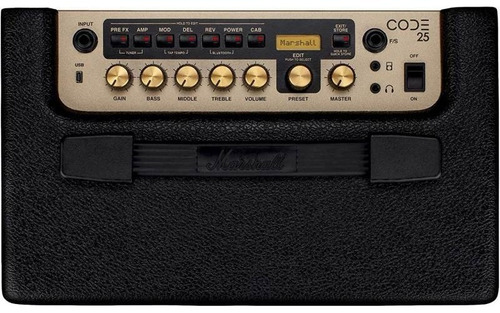 Imagen 3 de 4 de Amplificador De Guitarra Marshall Code 25 De Paquete $339